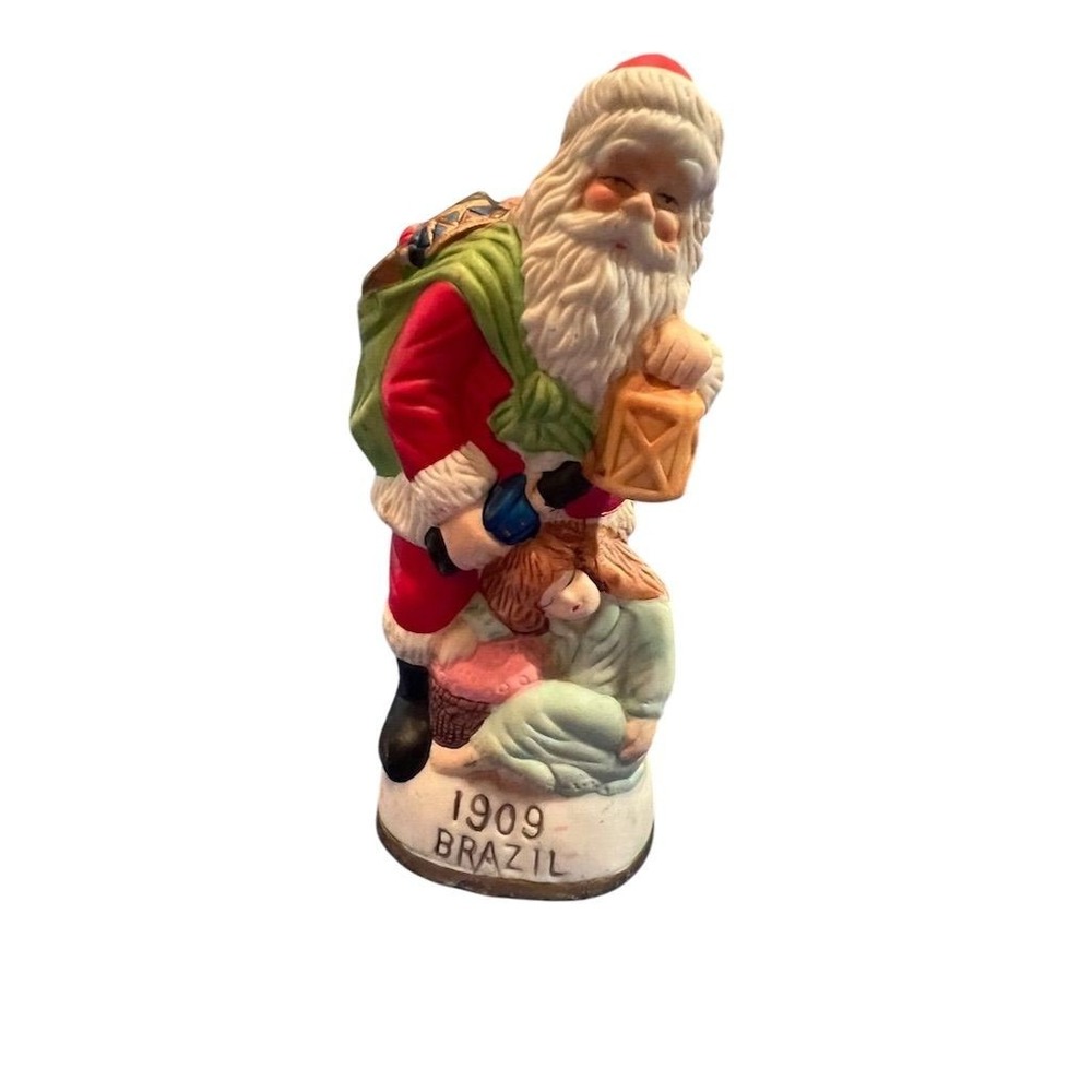 Vintage‎ Old World Christmas Santa Claus Ceramic Figurine 7" 1909 Brazil